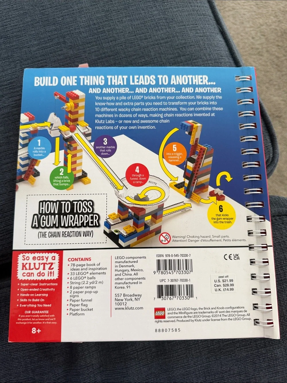 Lego Chain Reactions Kit - White, Red, Blue, Yellow